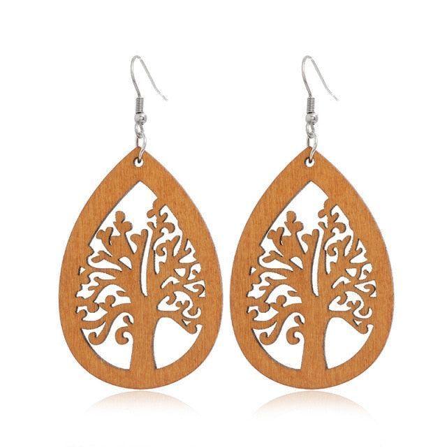 Geometric Big Dangle Earrings