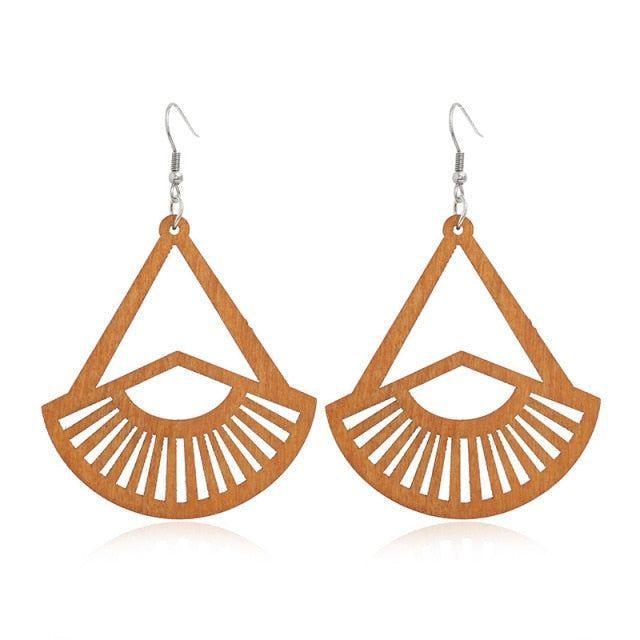 Geometric Big Dangle Earrings