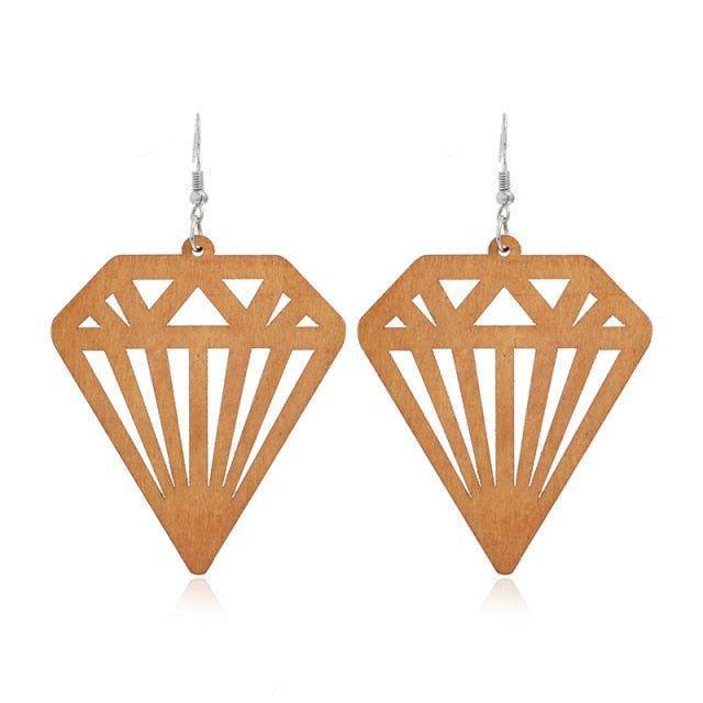 Geometric Big Dangle Earrings