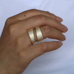 Gold Color Hip-Hop Finger Rings