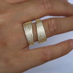 Gold Color Hip-Hop Finger Rings