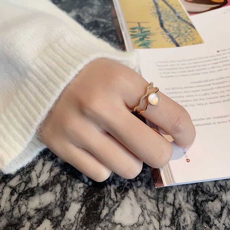 Golden Opening Finger Rings