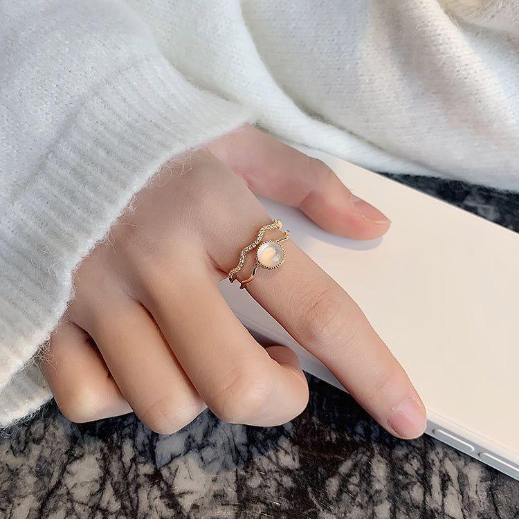 Golden Opening Finger Rings