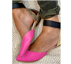 Leopard Print Adjustable Buckle Sandals