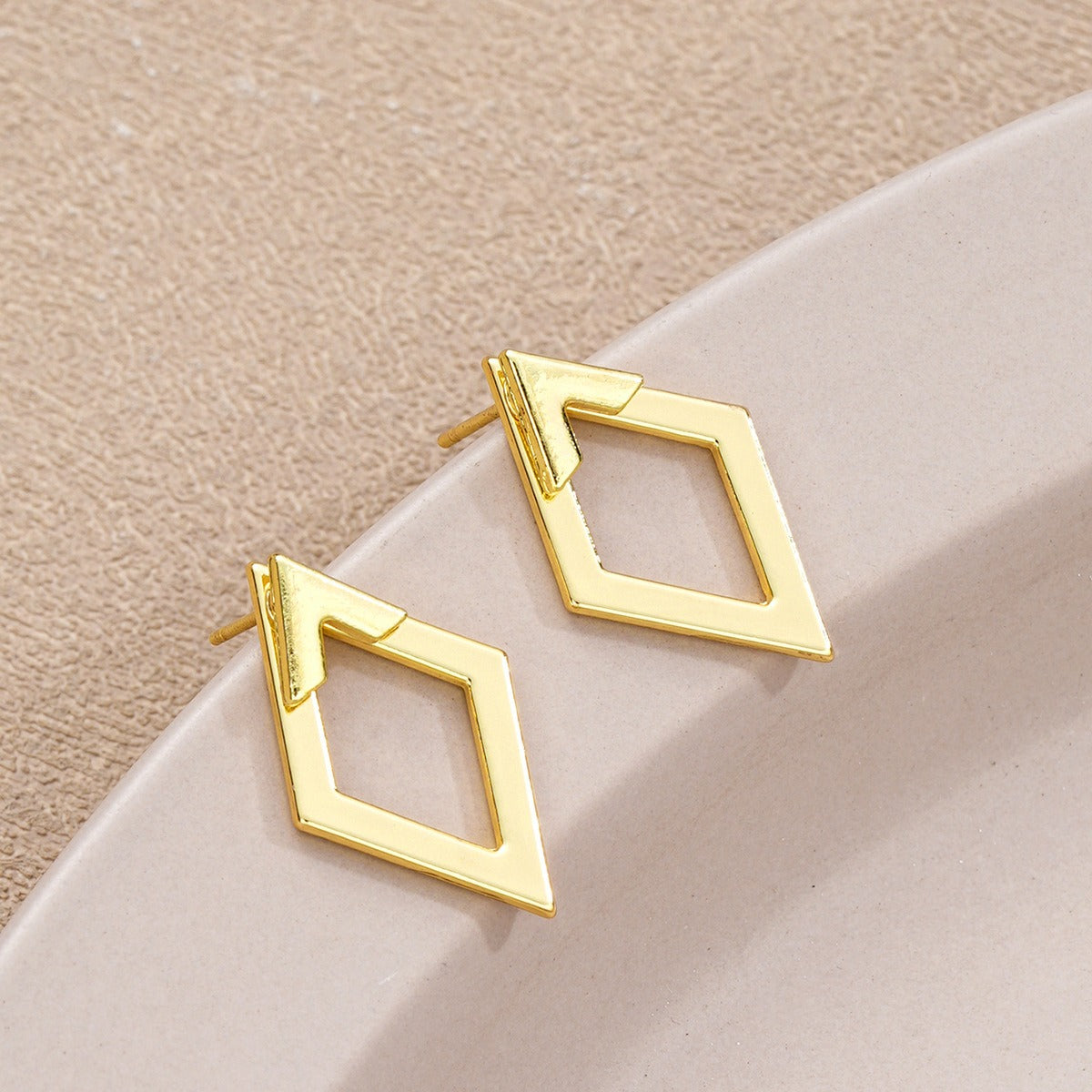 Double-Layer Combination Design Earrings