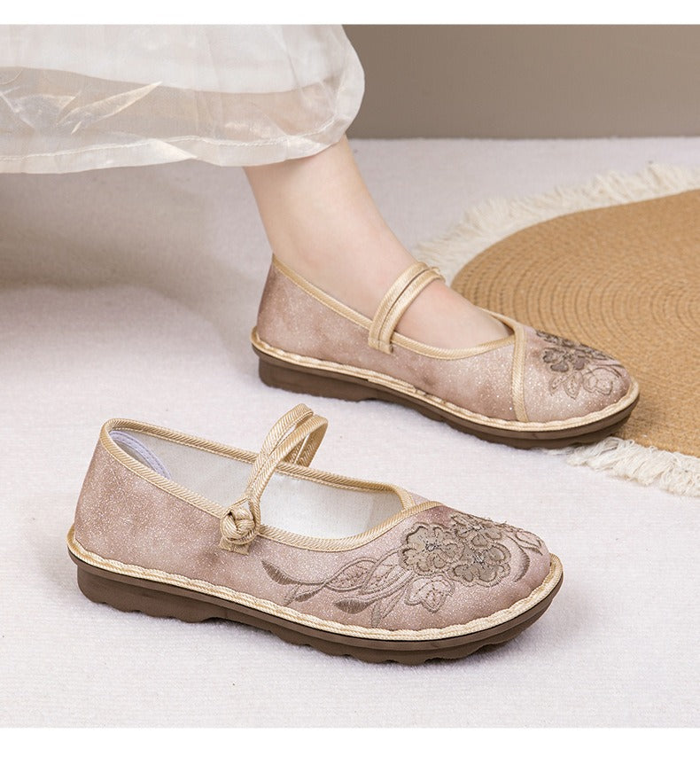 Versatile Low-Heeled Non-Slip Shoes