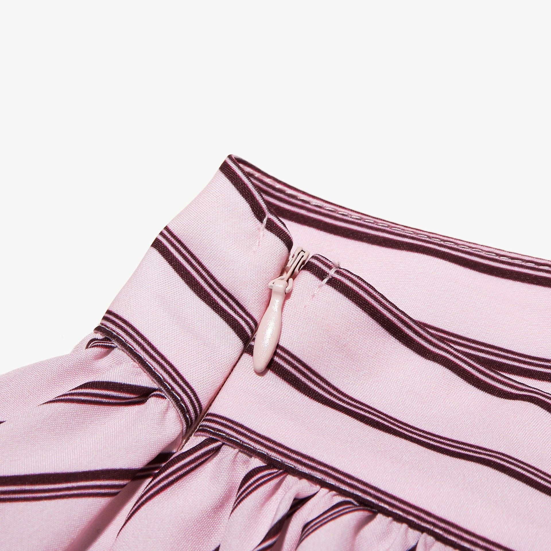Halter Neck Striped Mini Dress