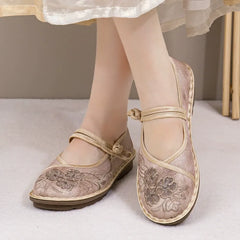 Versatile Low-Heeled Non-Slip Shoes