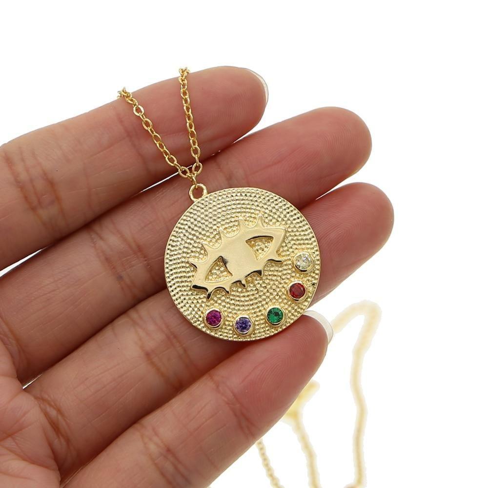 Lucky Symbol Evil Eye Boho Necklaces