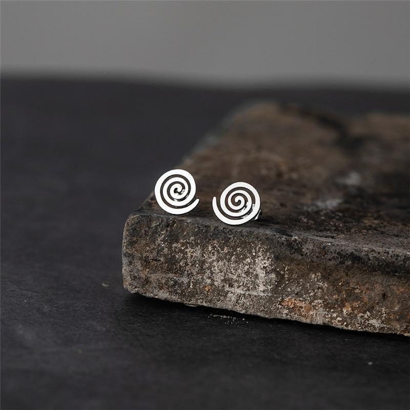 Mini Earrings Geometric Heartbeat