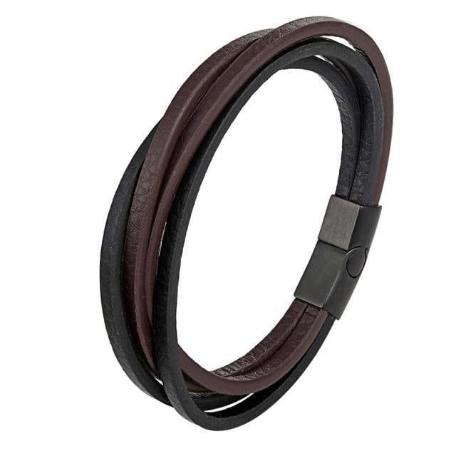 Multilayer Bracelets Leather Simple