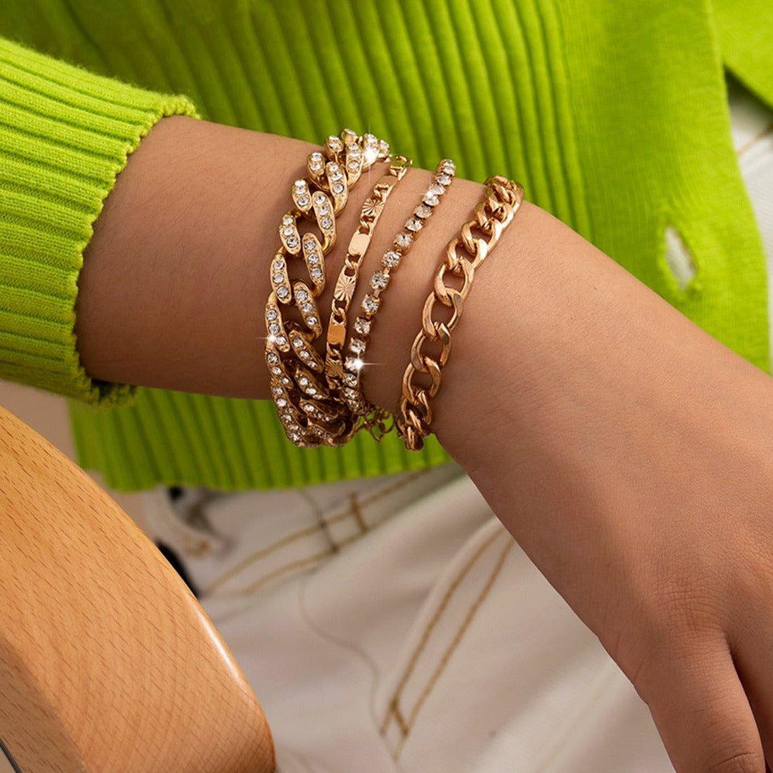 Multilayer Luxury Crystal Rhinestone Bracelet