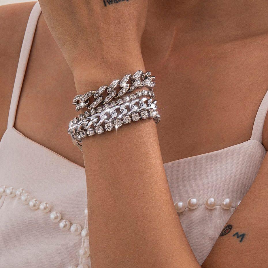 Multilayer Luxury Crystal Rhinestone Bracelet