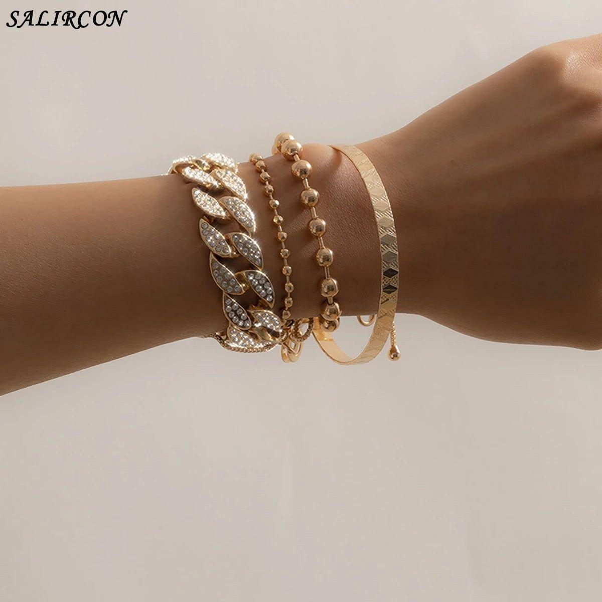 Multilayer Luxury Crystal Rhinestone Bracelet