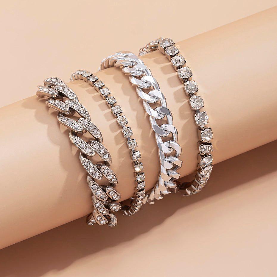 Multilayer Luxury Crystal Rhinestone Bracelet