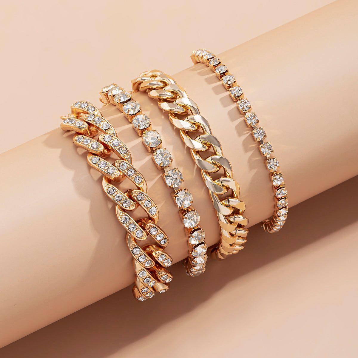 Multilayer Luxury Crystal Rhinestone Bracelet