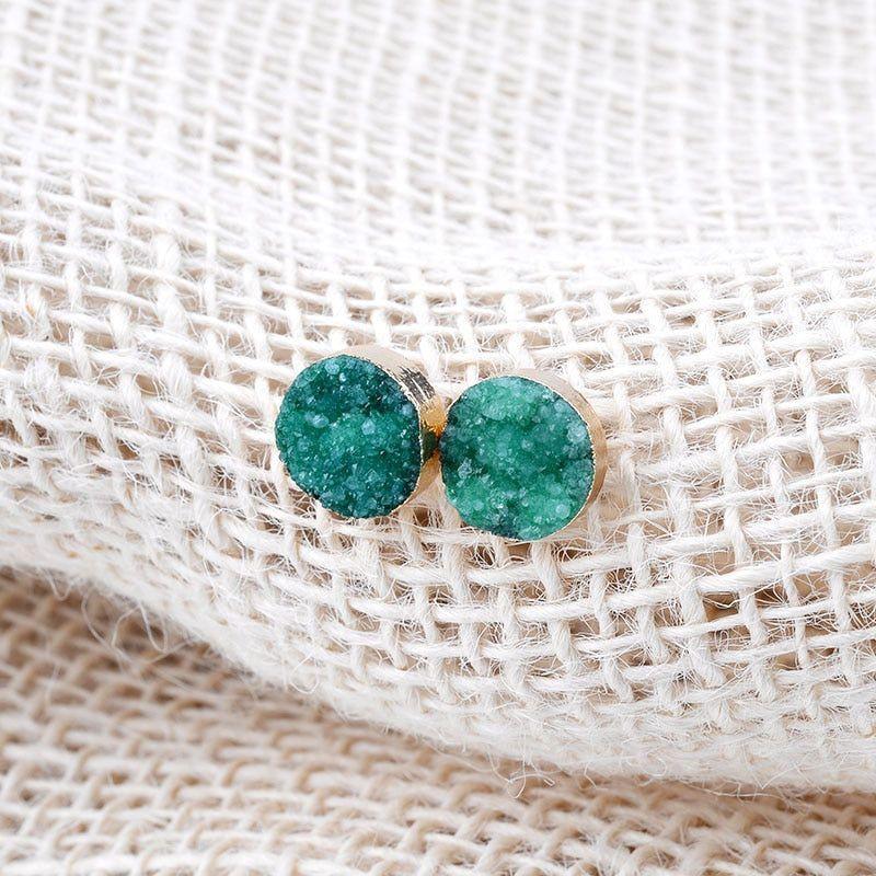 Nail Druzy Stone Mini Earrings