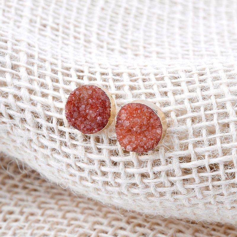 Nail Druzy Stone Mini Earrings