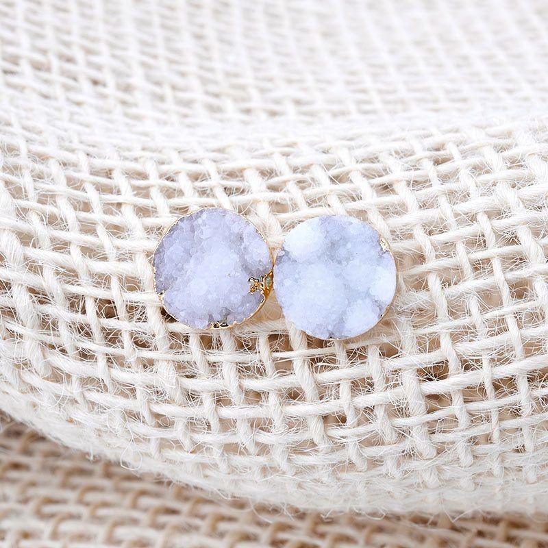 Nail Druzy Stone Mini Earrings