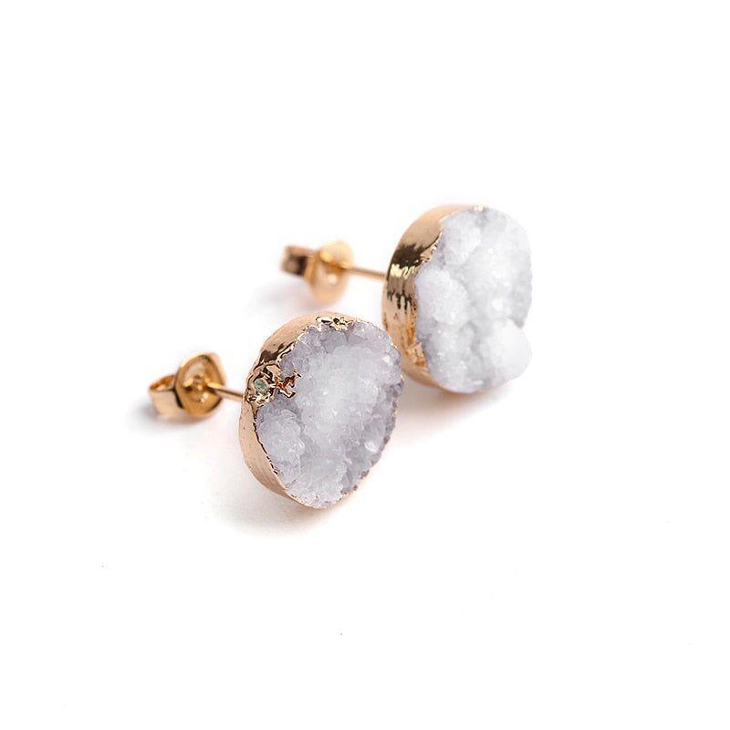 Nail Druzy Stone Mini Earrings