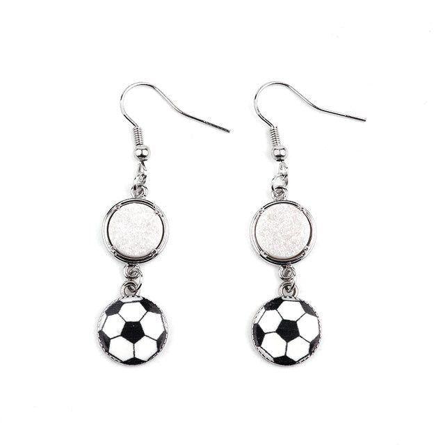 Natural Stone Druzy Drop Earrings