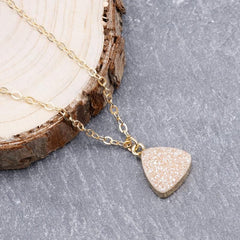 Necklaces Geometric Champagne Drusy Jewelry