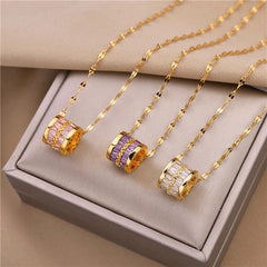 Necklaces Geometric Crystal Pendant