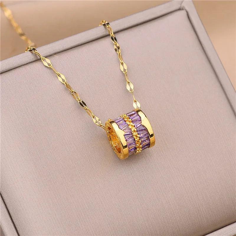 Necklaces Geometric Crystal Pendant