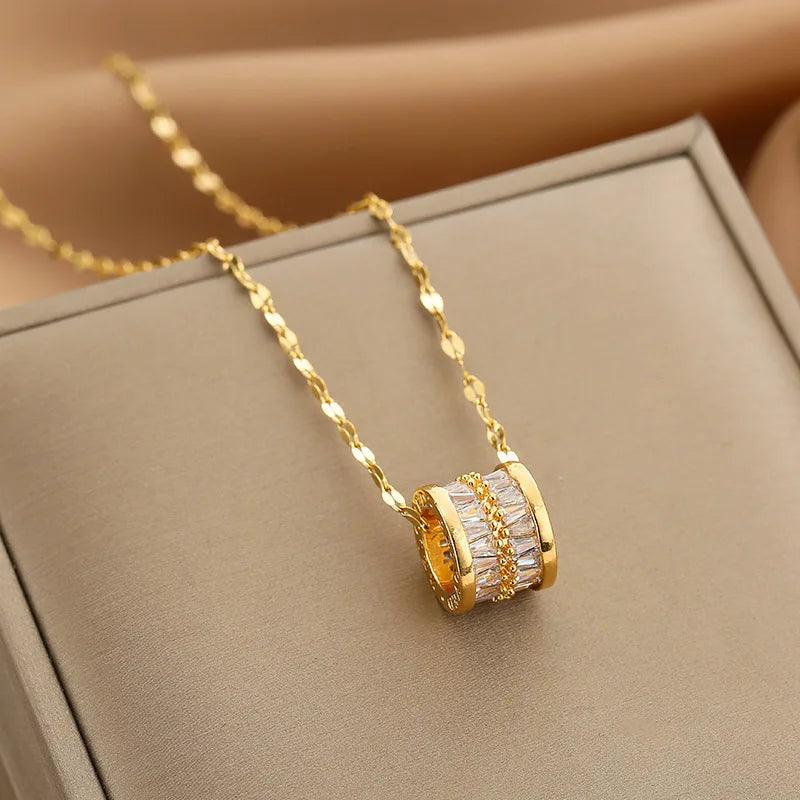 Necklaces Geometric Crystal Pendant