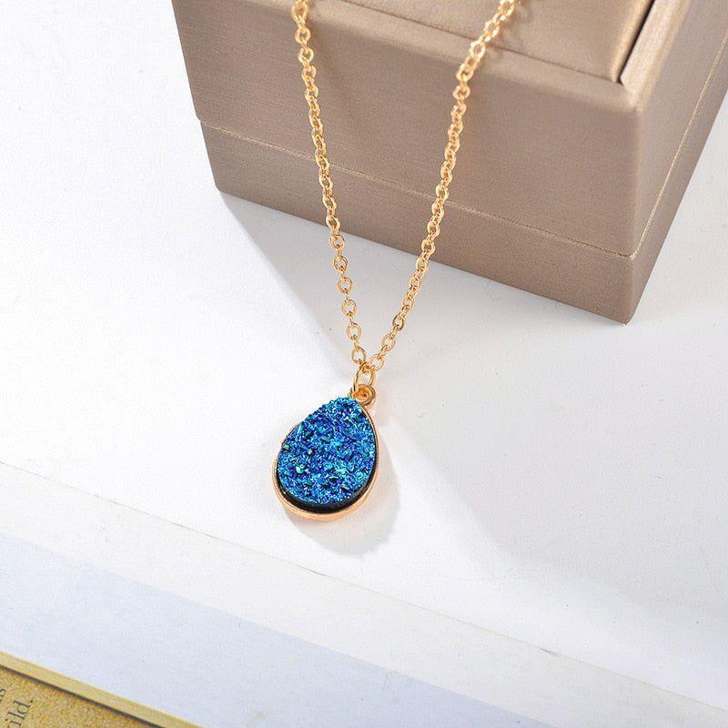 Necklaces Natural Stone Water Drop Pendant