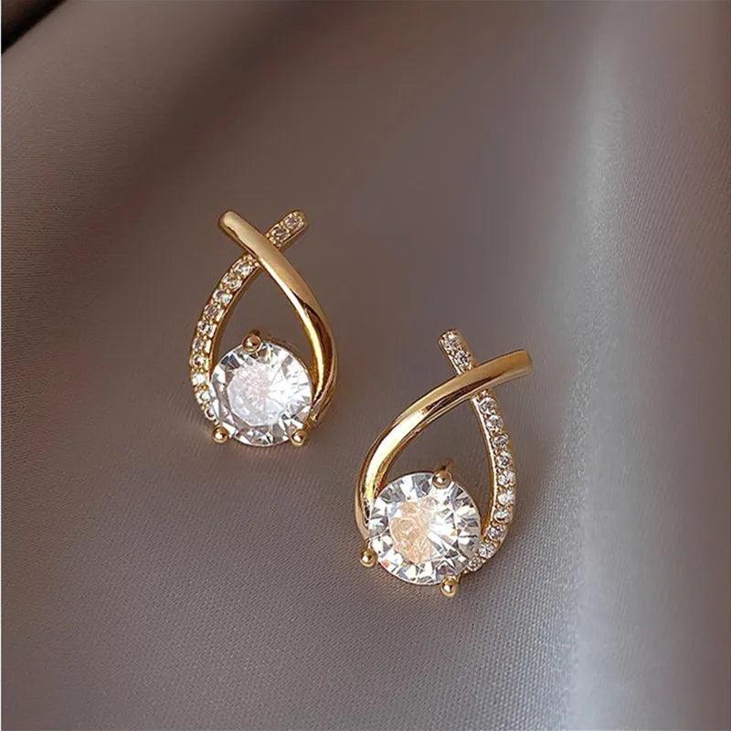 Shiny Zircon Mini Earrings