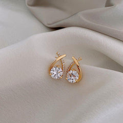 Shiny Zircon Mini Earrings