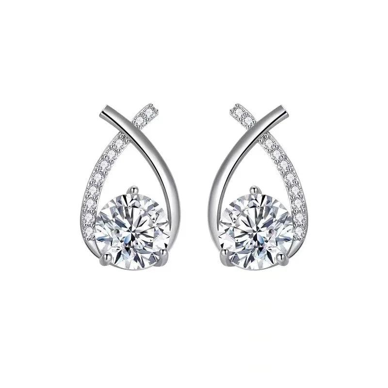 Shiny Zircon Mini Earrings