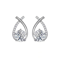 Shiny Zircon Mini Earrings