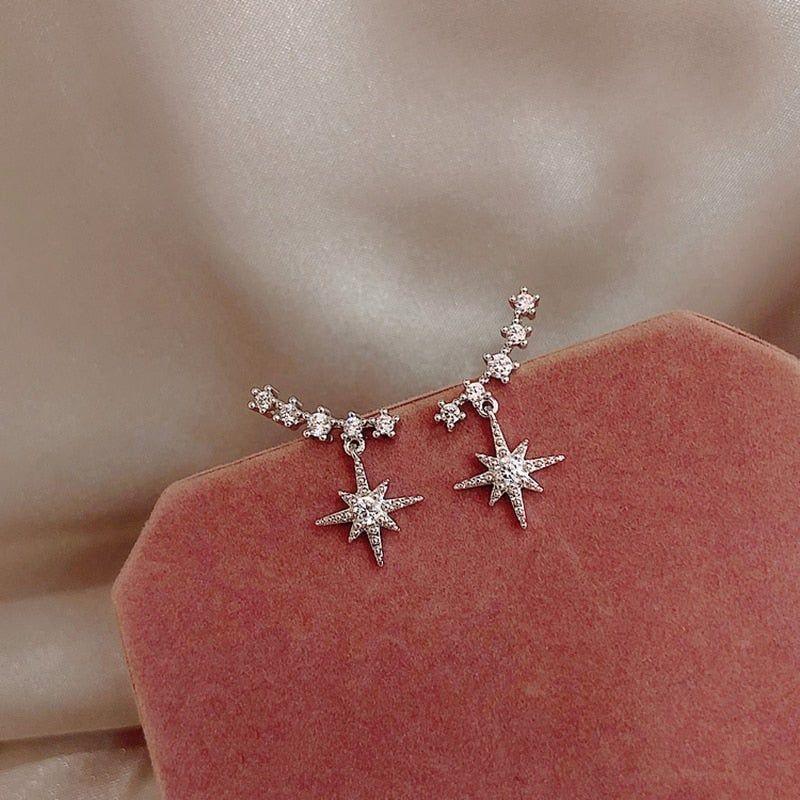 Simple Pure Star Earrings