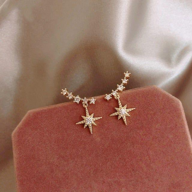 Simple Pure Star Earrings