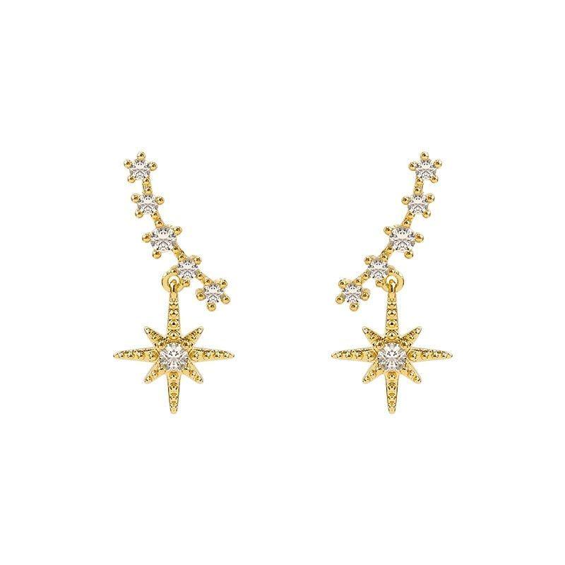 Simple Pure Star Earrings