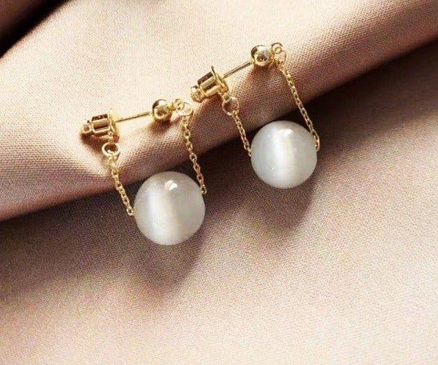 Simple Small Pearl Earrings