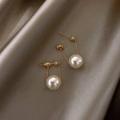 Simple Small Pearl Earrings