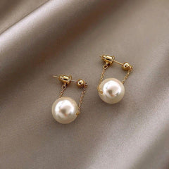 Simple Small Pearl Earrings