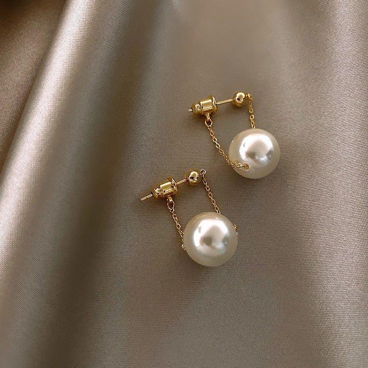 Simple Small Pearl Earrings