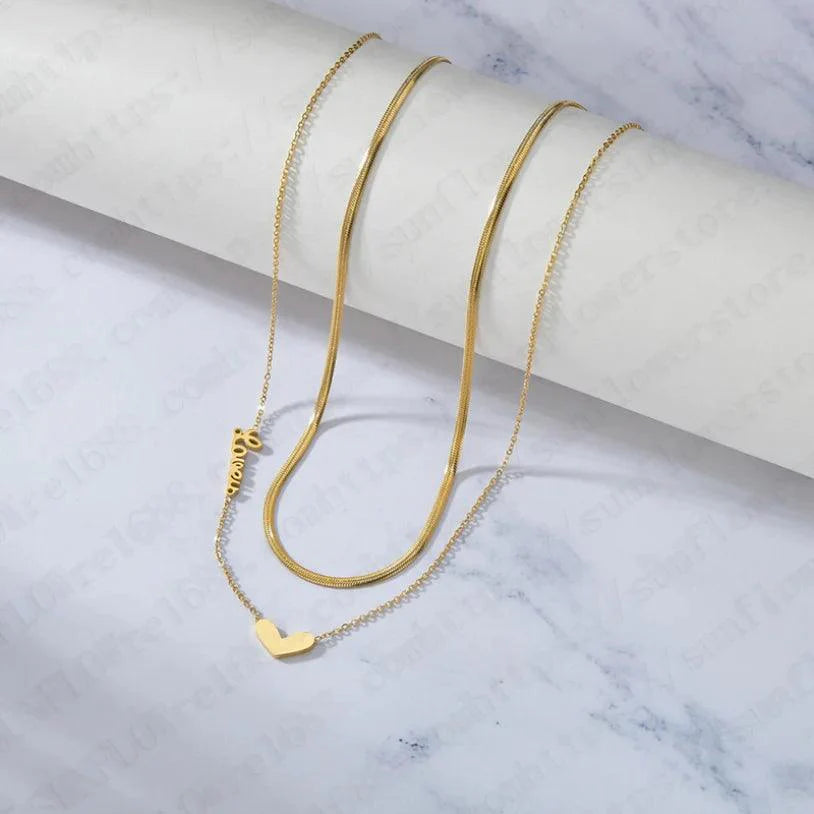 Stainless Steel Multilayer Necklaces