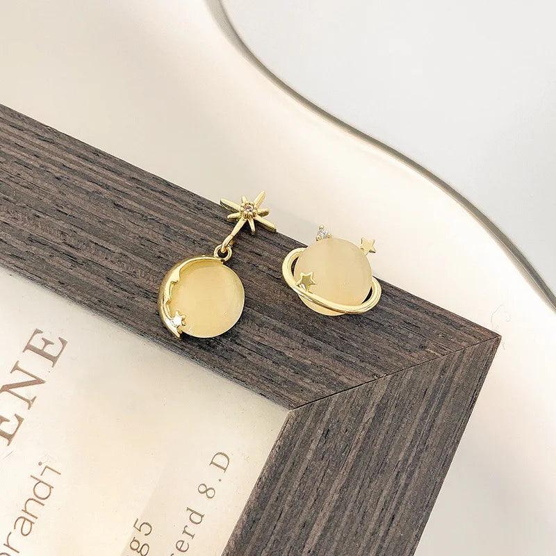 Star Moon Shape Earrings