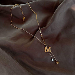 Sweet M letter Stainless steel Necklaces