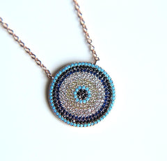 Turquoises Turkish Evil Eye Necklaces