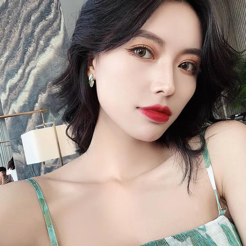 Versatile Geometric Contrasting Drop Earrings