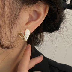 White Drop Earrings