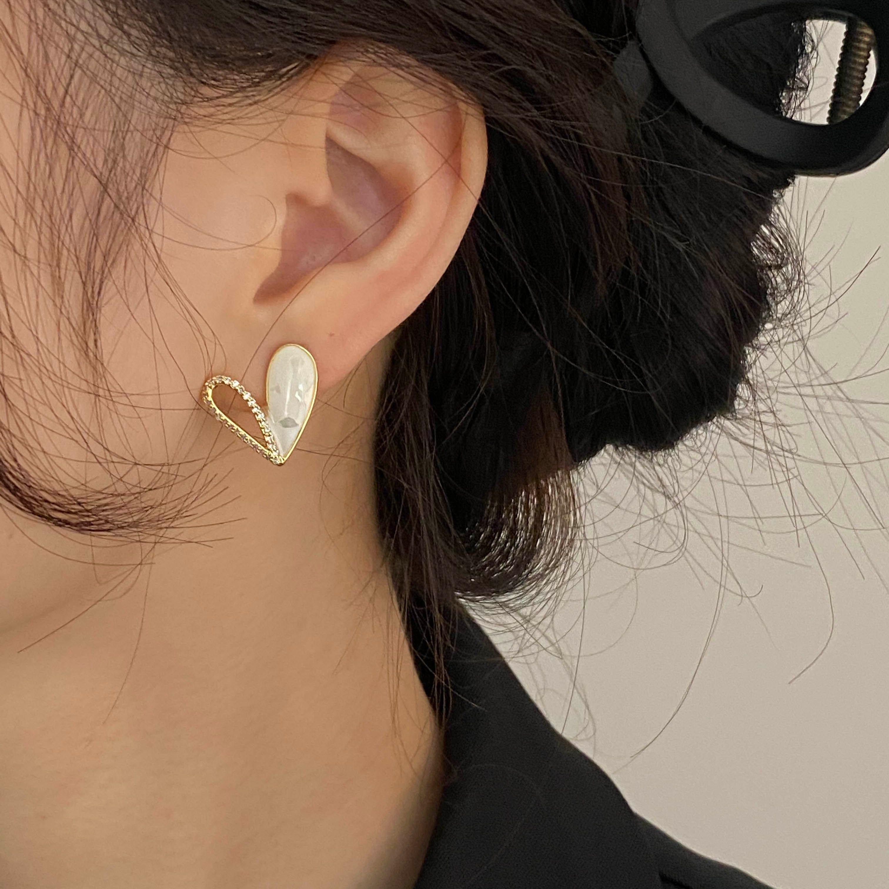 White Drop Earrings