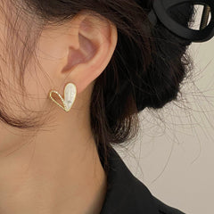 White Drop Earrings