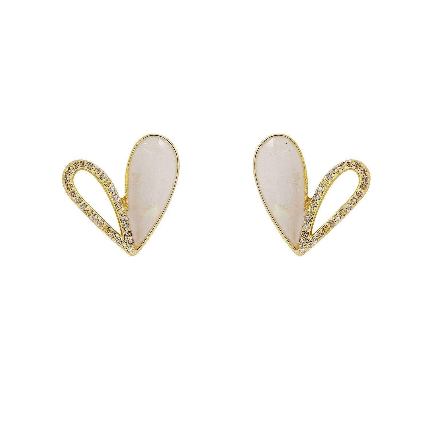 White Drop Earrings